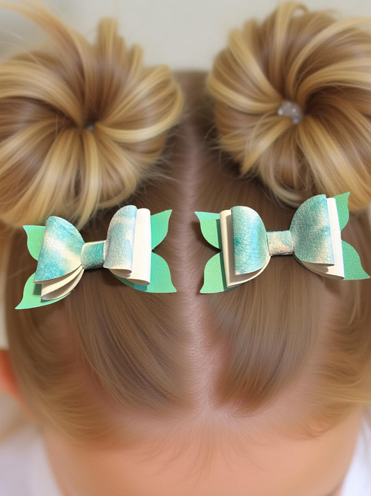 Meadow Moss Bite- Size Bows