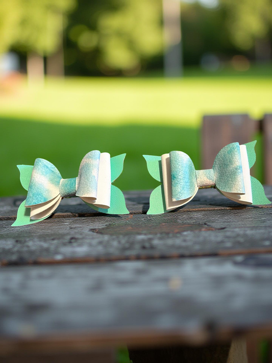 Meadow Moss Bite- Size Bows