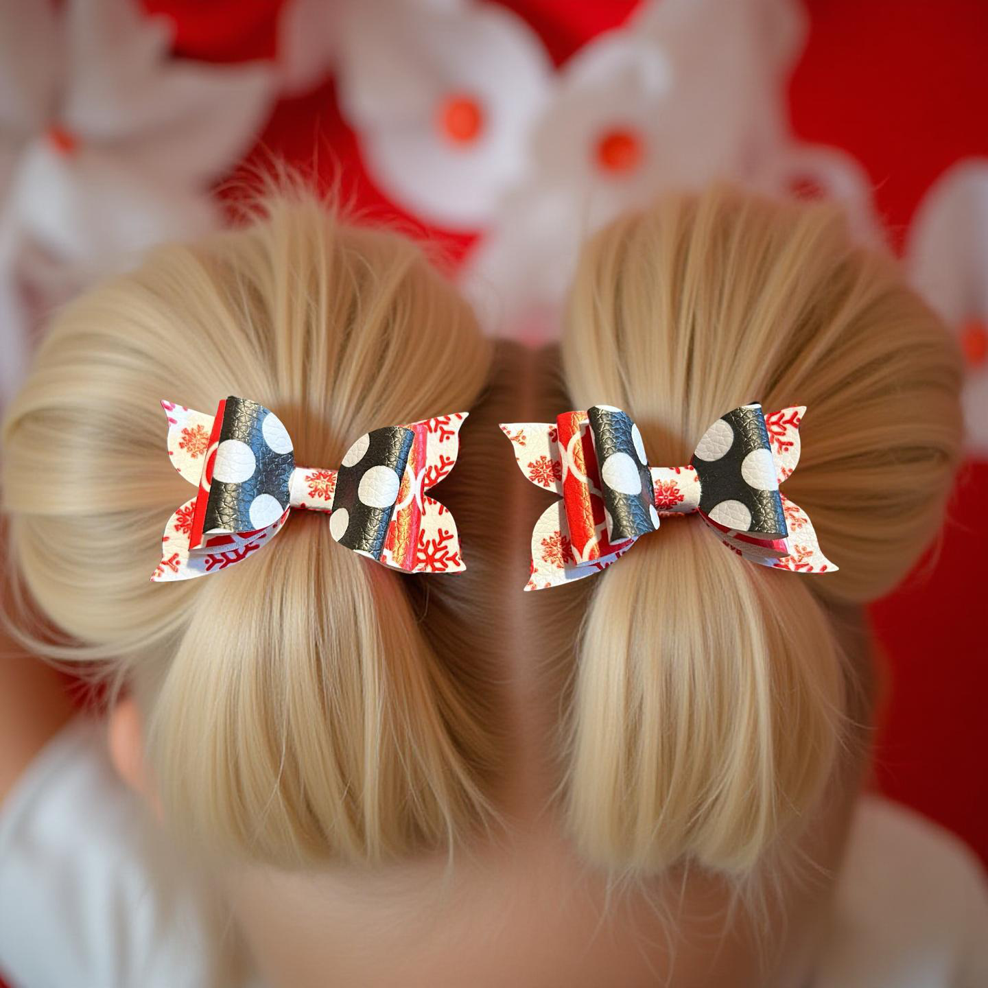 Polka Dot Snowflakes