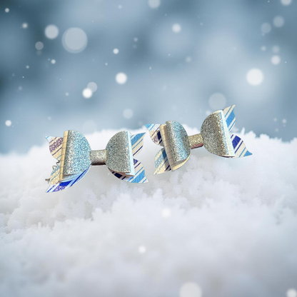 Frost Stripe Bite- Size Bows