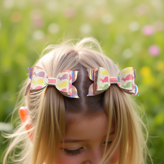 Rainbow Bunny Sparkles Bite - Size Bow