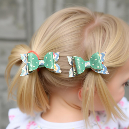 Teal Twinkle Ties Bite- Size Bows