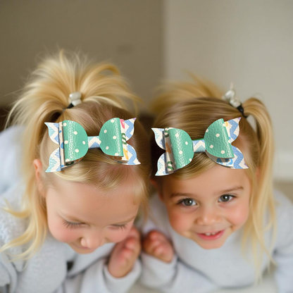 Teal Twinkle Ties Bite- Size Bows