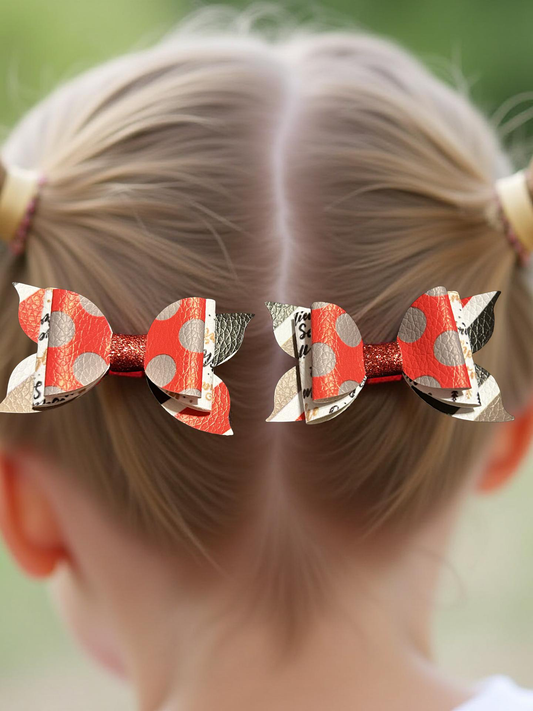 Cherry Pop Glam Bite- Size Bows