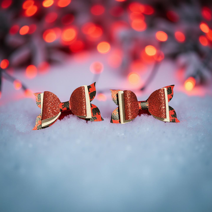 Rebel Red Cheer Bite- Size Bows