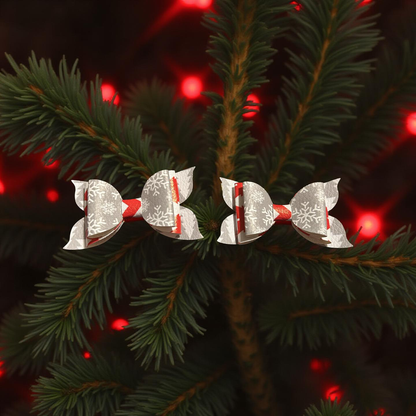 Snowflake Snaps Bite- Size Bows
