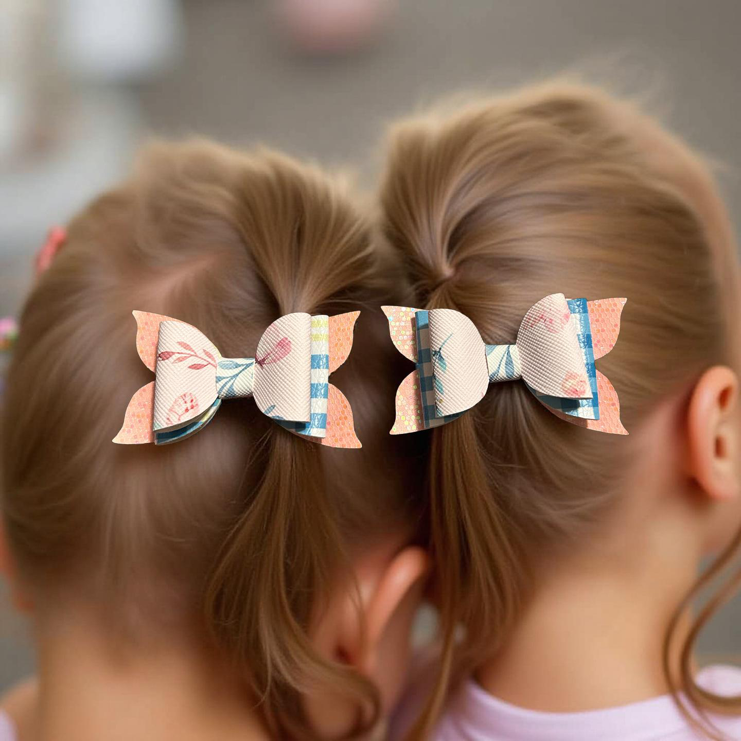 Cotton Candy Goodness Bite - Size Bows
