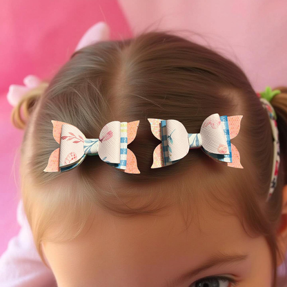 Cotton Candy Goodness Bite - Size Bows