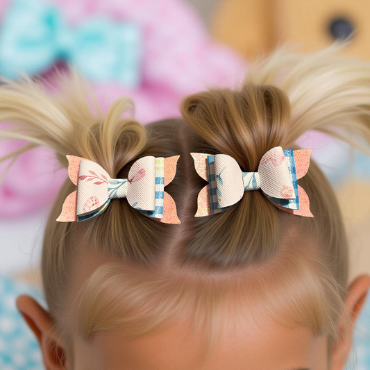 Cotton Candy Goodness Bite - Size Bows