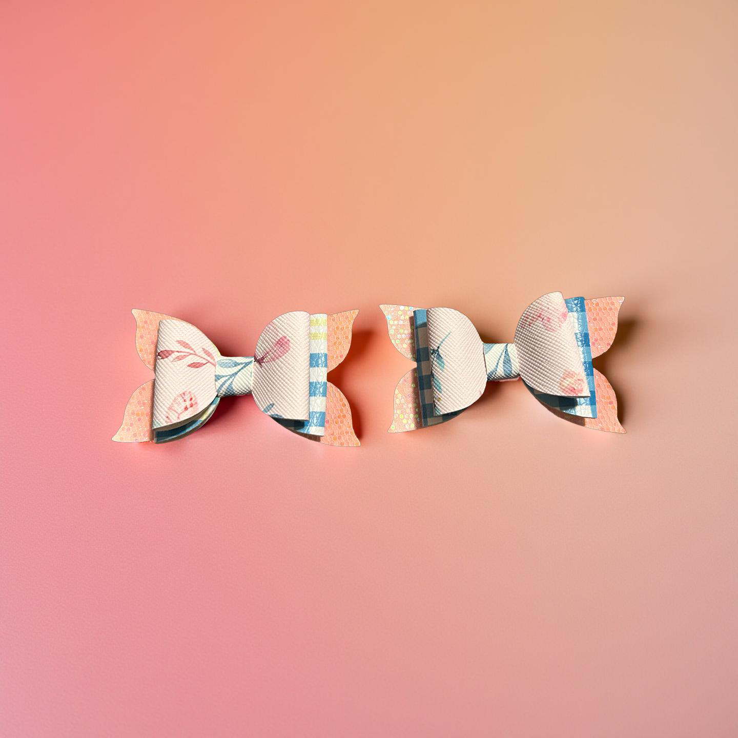Cotton Candy Goodness Bite - Size Bows