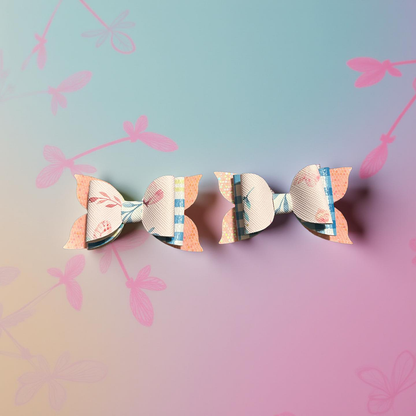 Cotton Candy Goodness Bite - Size Bows