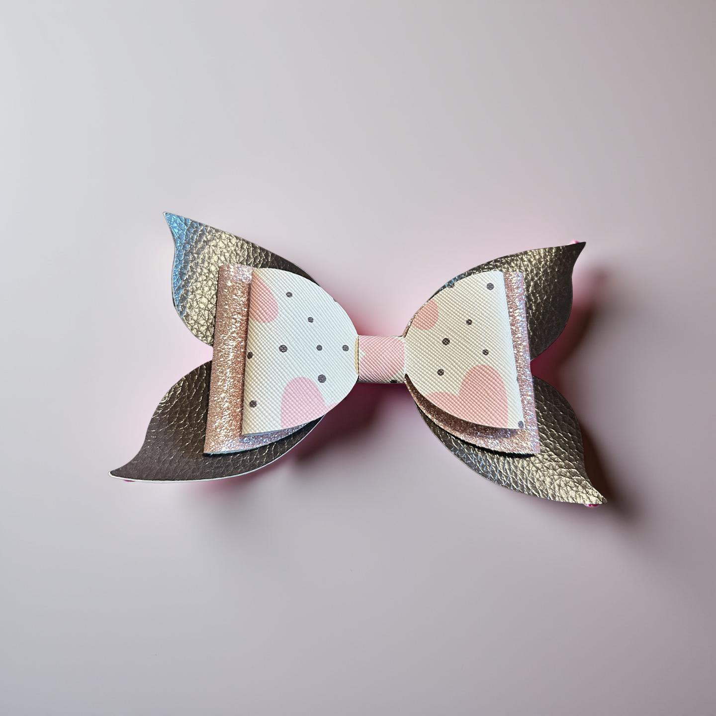 Pink Polka Biggie Hairbow