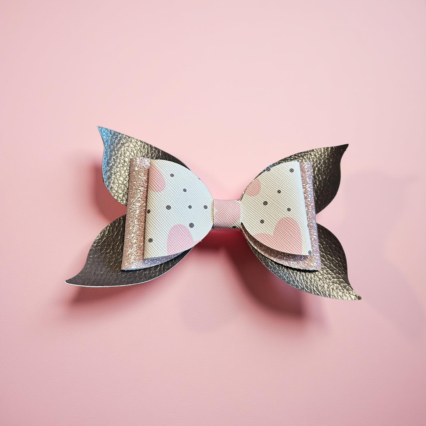 Pink Polka Biggie Hairbow