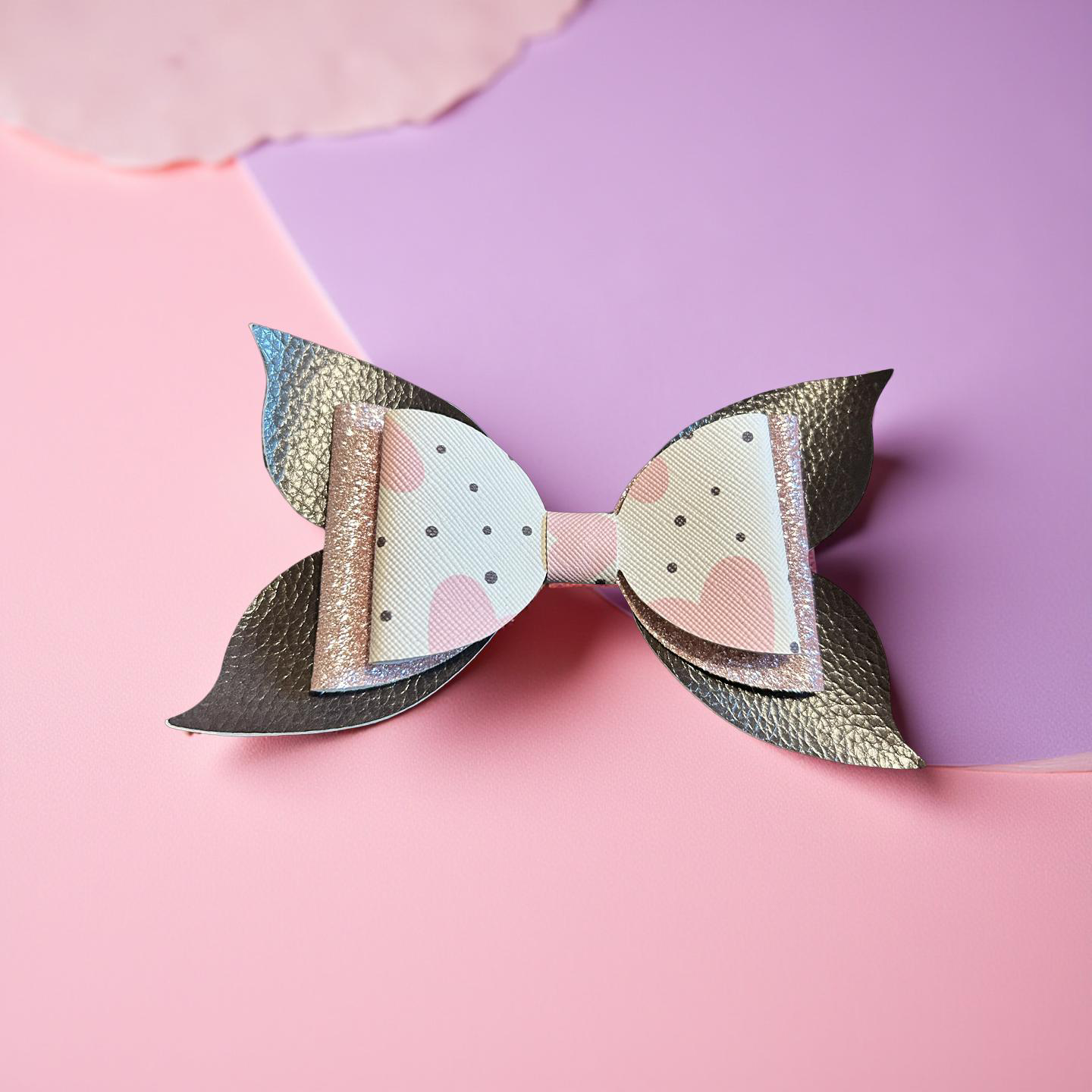 Pink Polka Biggie Hairbow