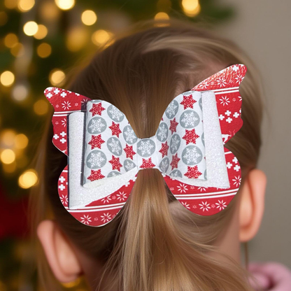 Snowflake Sparkle Hairbow