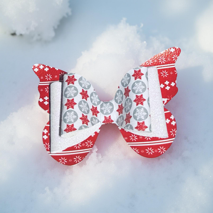 Snowflake Sparkle Hairbow