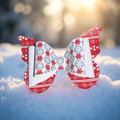 Snowflake Sparkle Hairbow