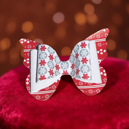 Snowflake Sparkle Hairbow