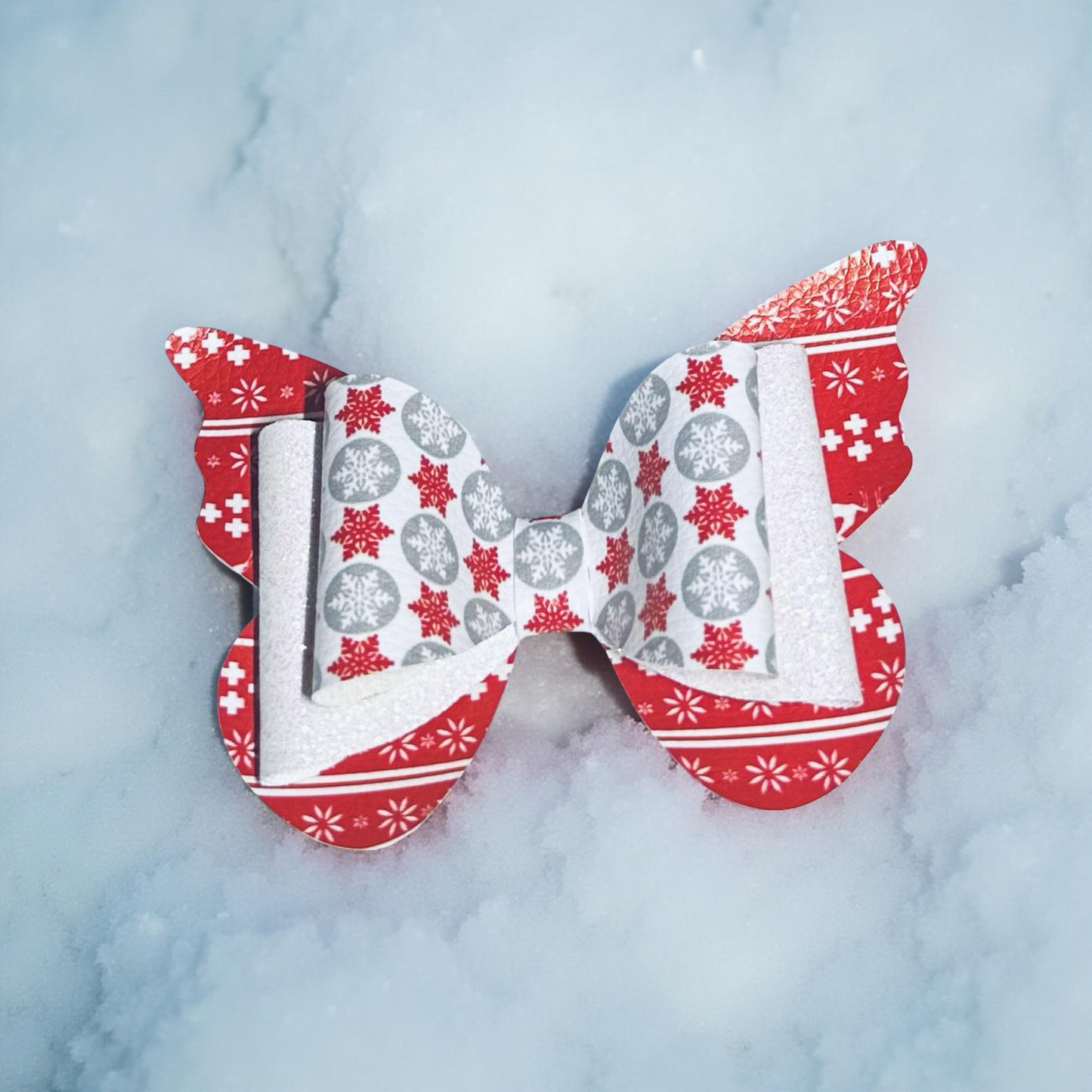 Snowflake Sparkle Hairbow