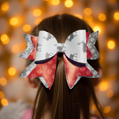 Reindeer Radiant Biggie Bow