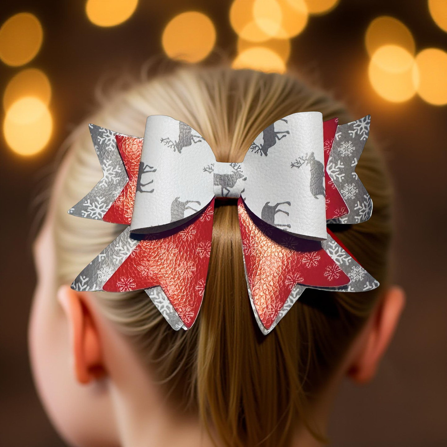 Reindeer Radiant Biggie Bow