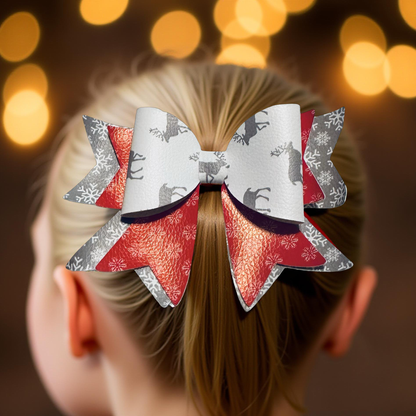 Reindeer Radiant Biggie Bow