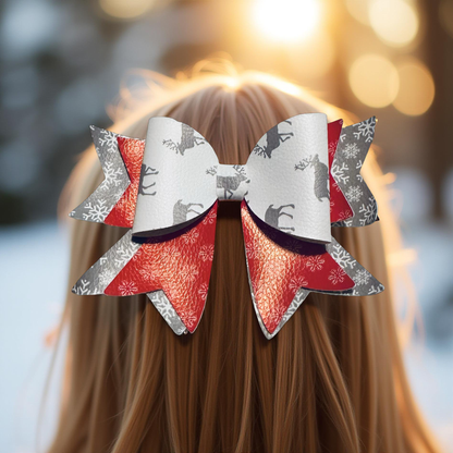 Reindeer Radiant Biggie Bow