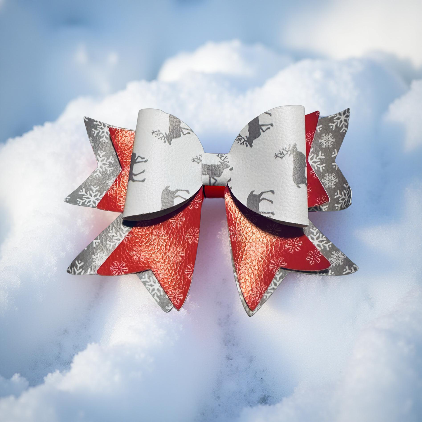 Reindeer Radiant Biggie Bow