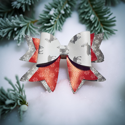 Reindeer Radiant Biggie Bow