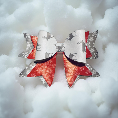 Reindeer Radiant Biggie Bow