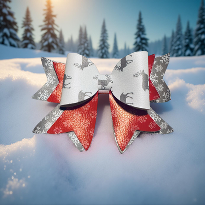 Reindeer Radiant Biggie Bow