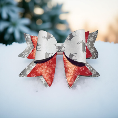 Reindeer Radiant Biggie Bow