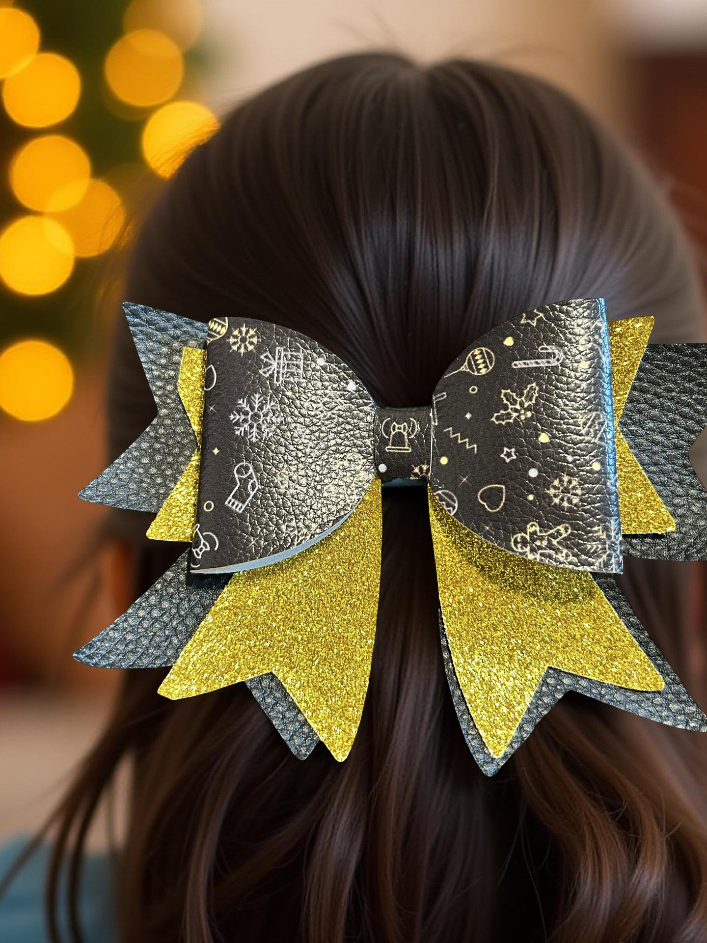 Golden Gift Wrap Biggie Bow