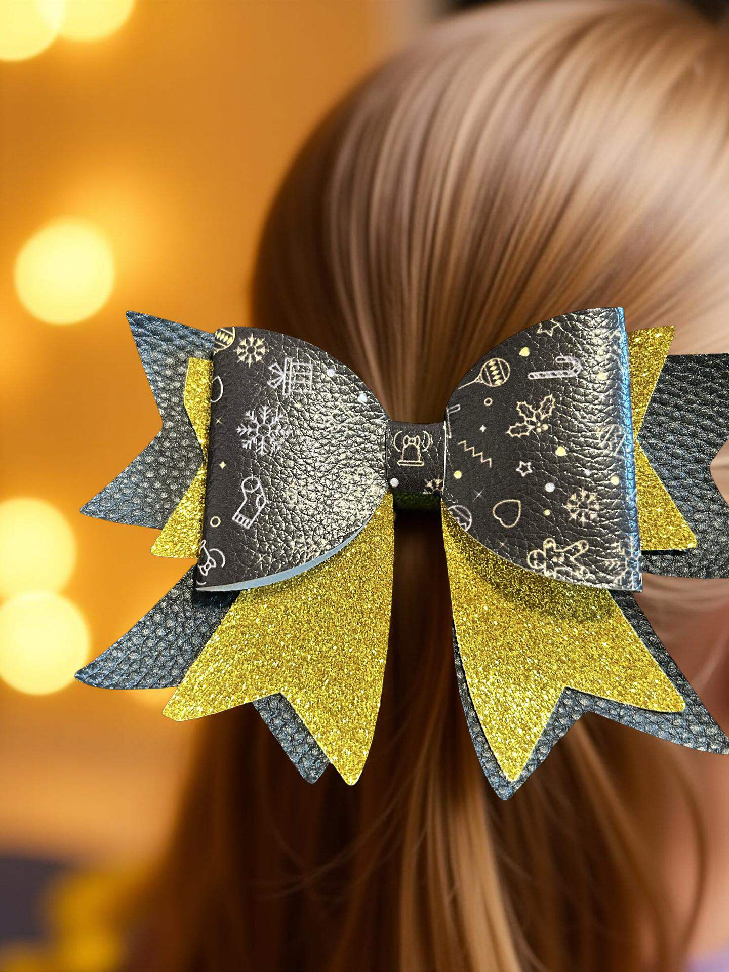 Golden Gift Wrap Biggie Bow