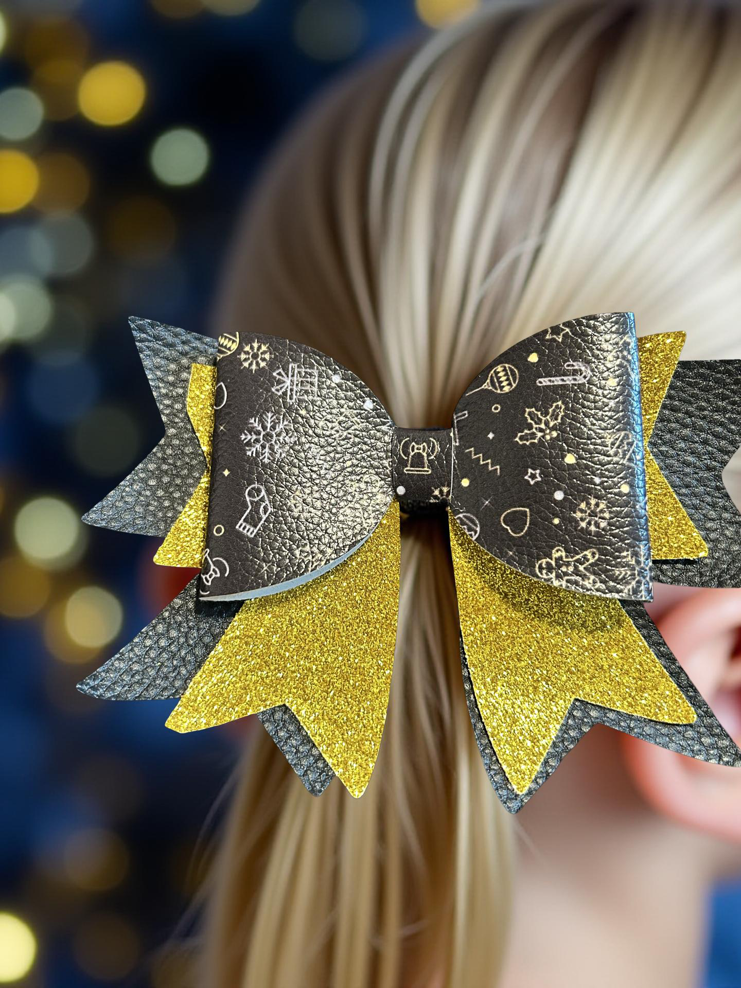 Golden Gift Wrap Biggie Bow