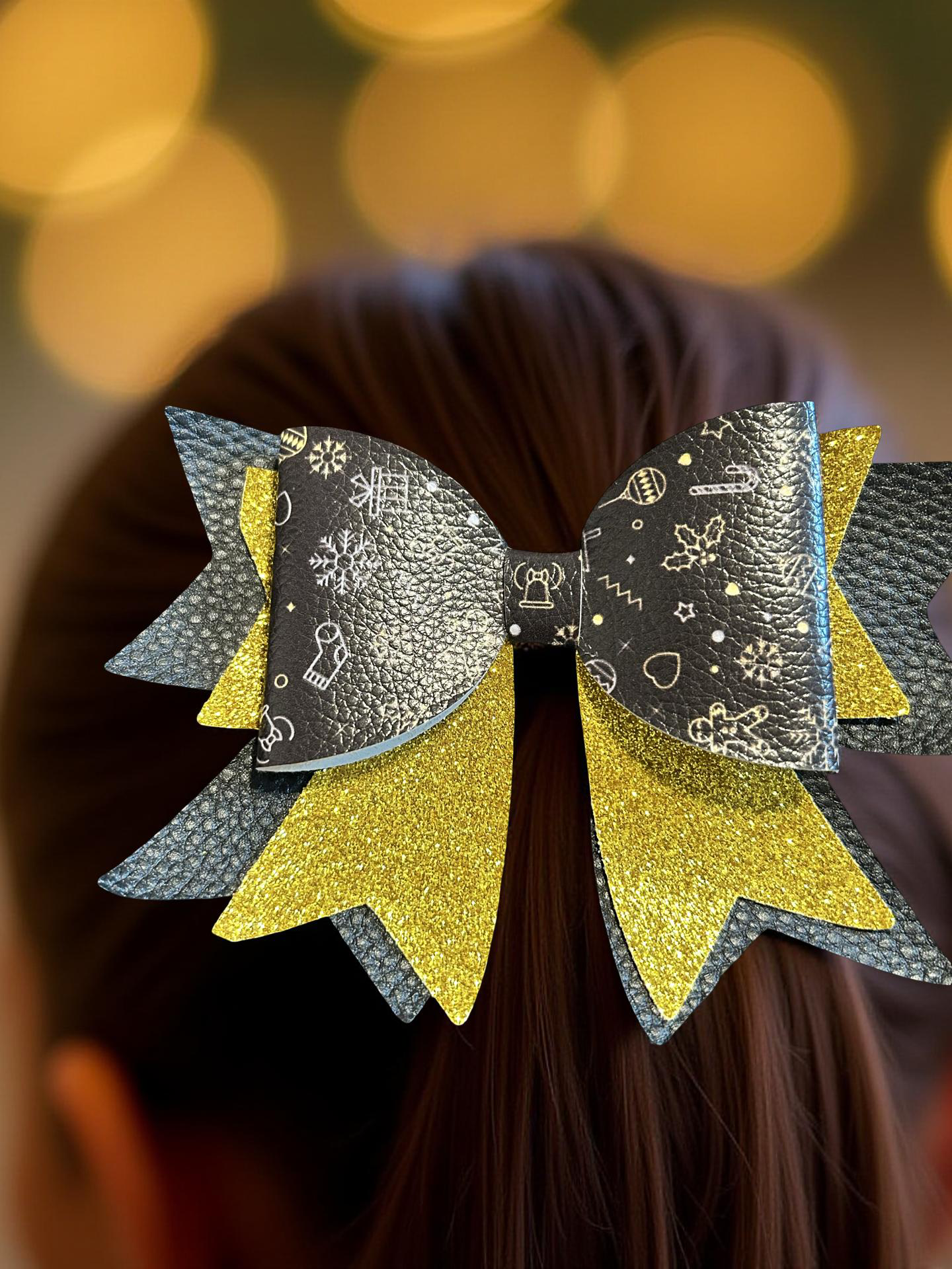 Golden Gift Wrap Biggie Bow