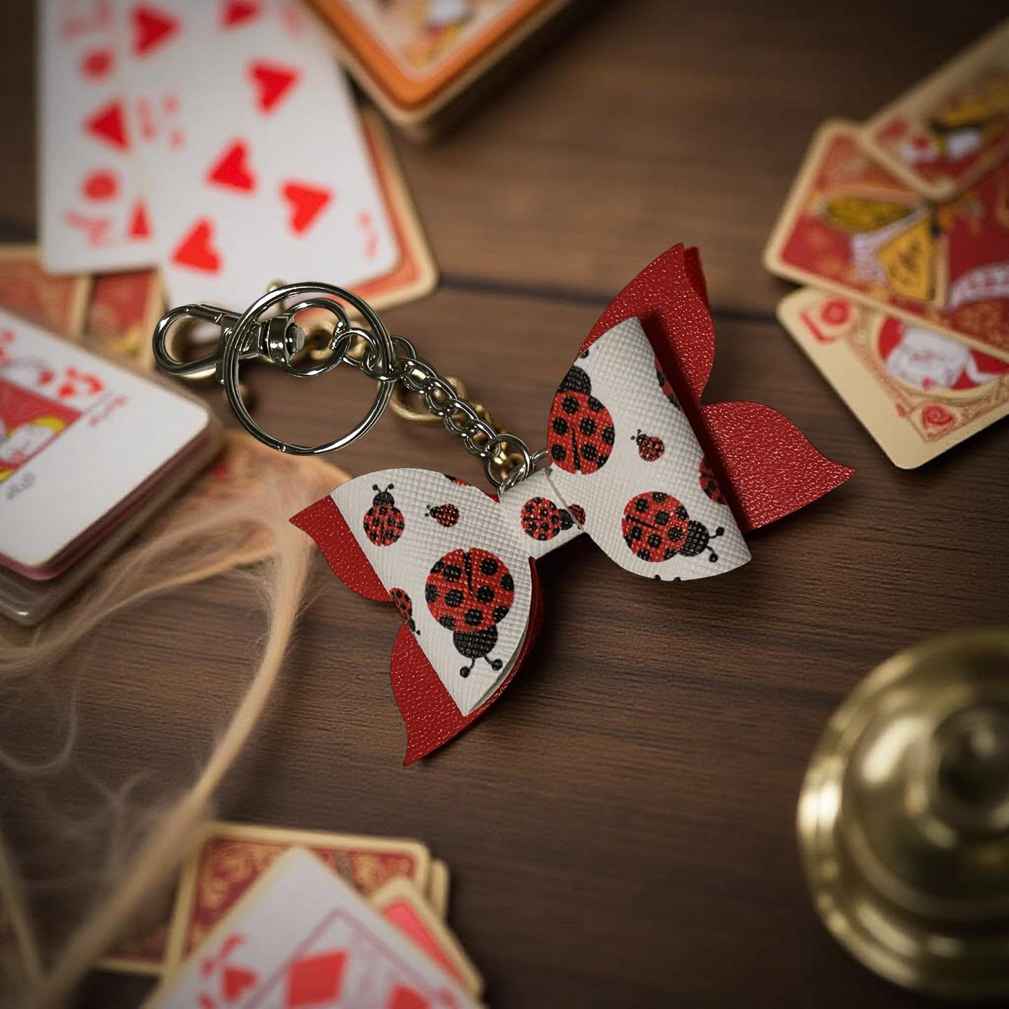 Lady Bug Love Keychain