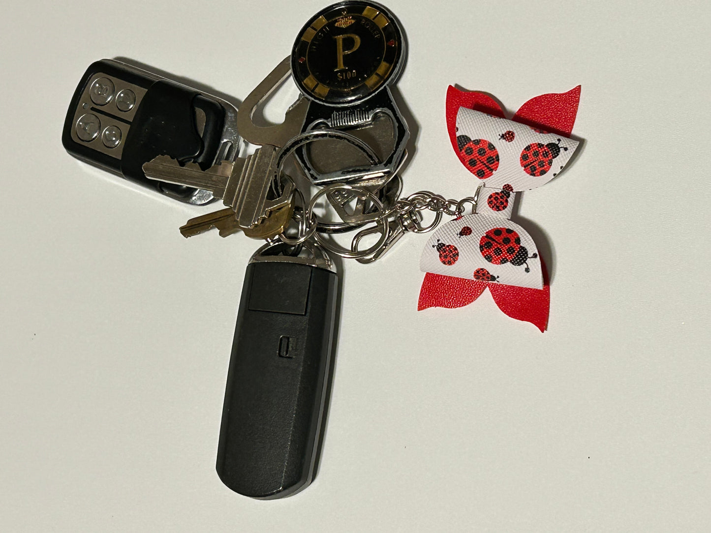 Lady Bug Love Keychain