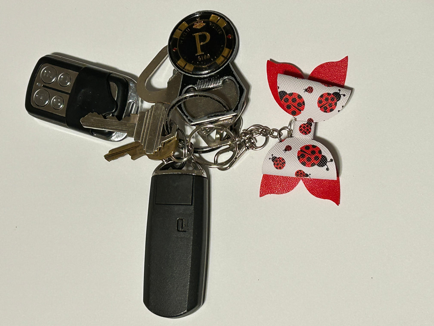 Lady Bug Love Keychain