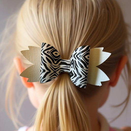 Zebra Zing Hairbow
