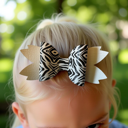 Zebra Zing Hairbow