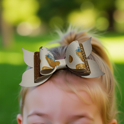Golden Hive Hairbow