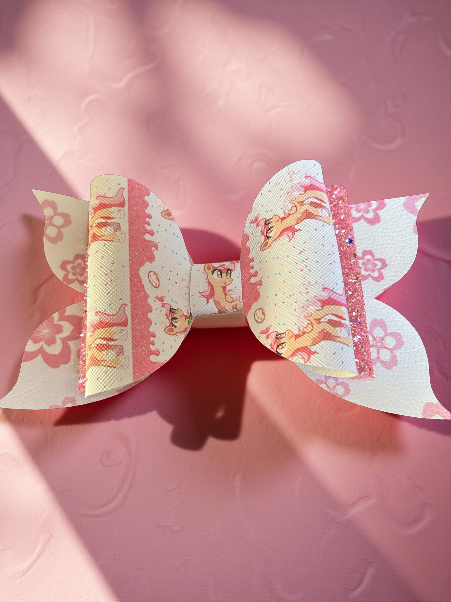 💖 Pinky Sparkle Biggie Bow