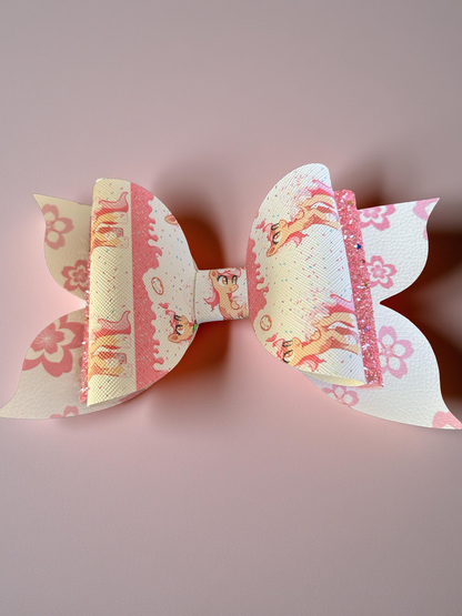 💖 Pinky Sparkle Biggie Bow