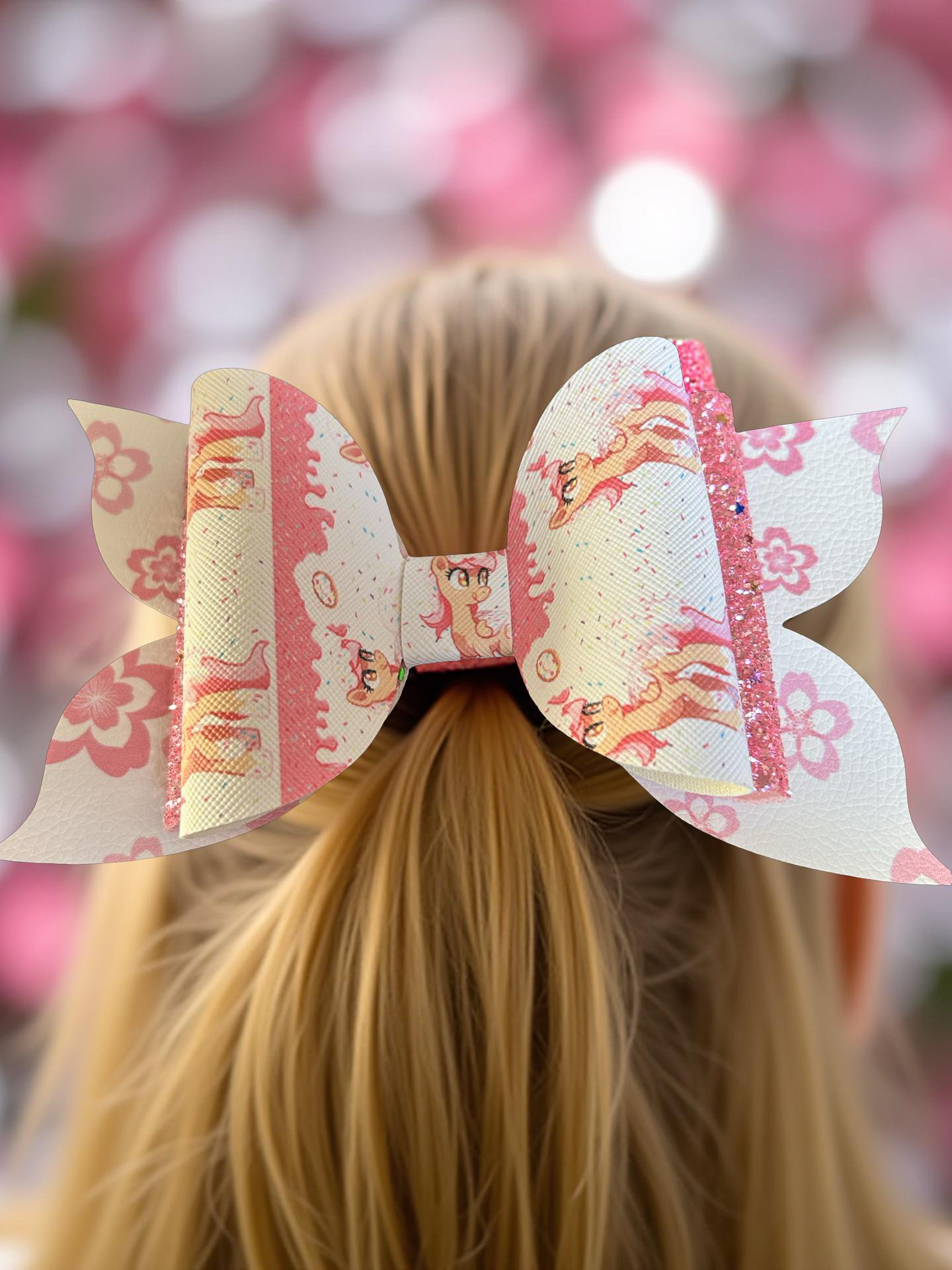 💖 Pinky Sparkle Biggie Bow