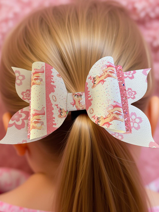 💖 Pinky Sparkle Biggie Bow