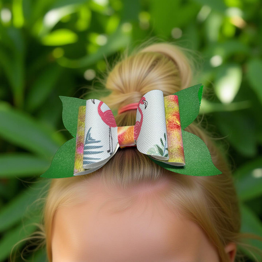 🦩 Tropical Whimsy Hairbow