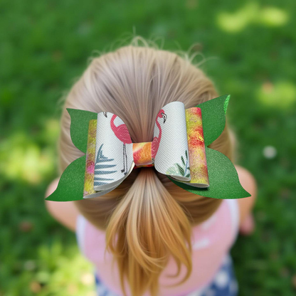 🦩 Tropical Whimsy Hairbow