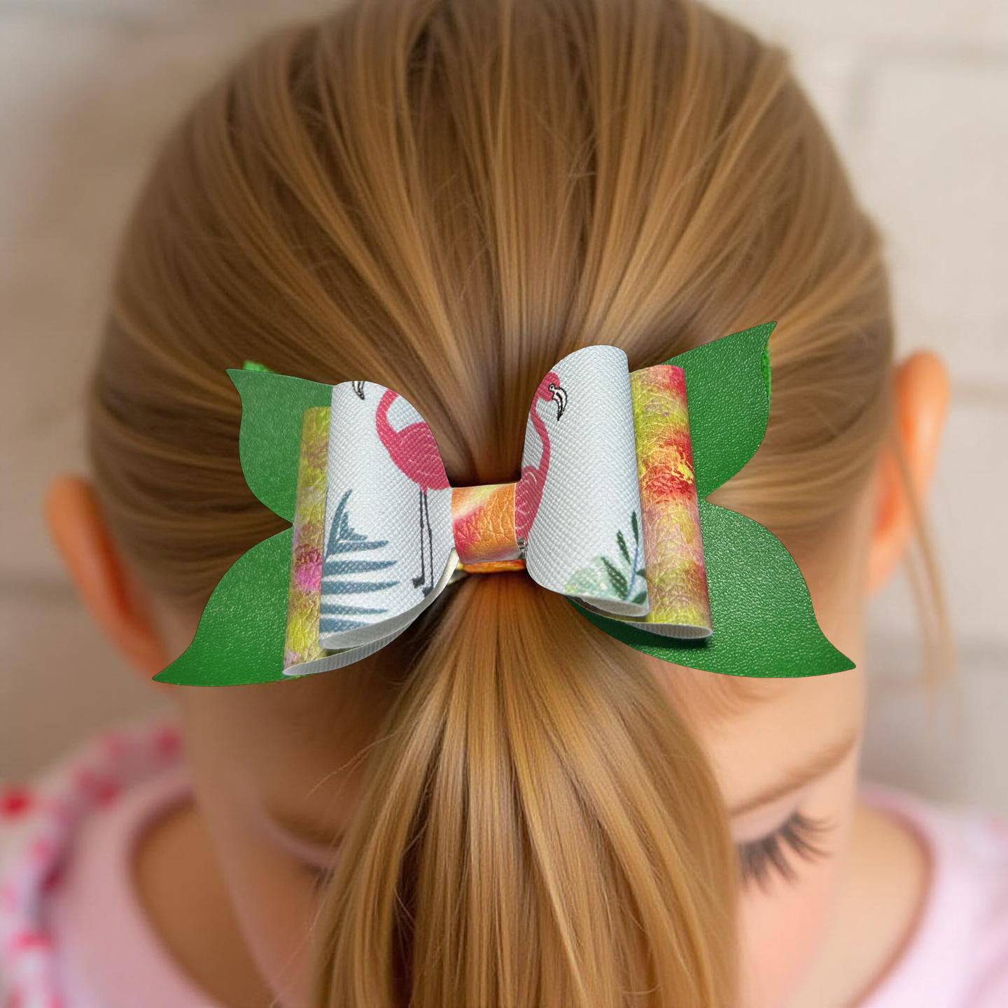 🦩 Tropical Whimsy Hairbow