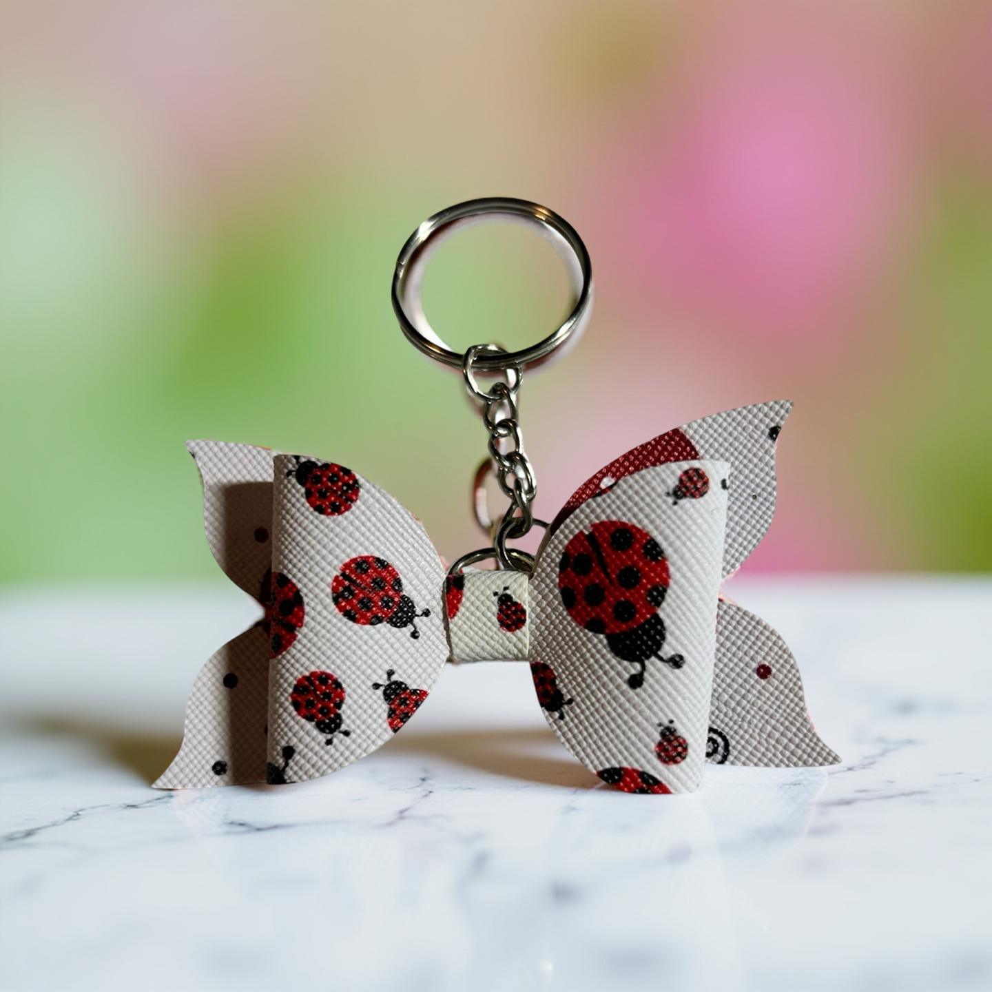 Lady Bug Love Keychain